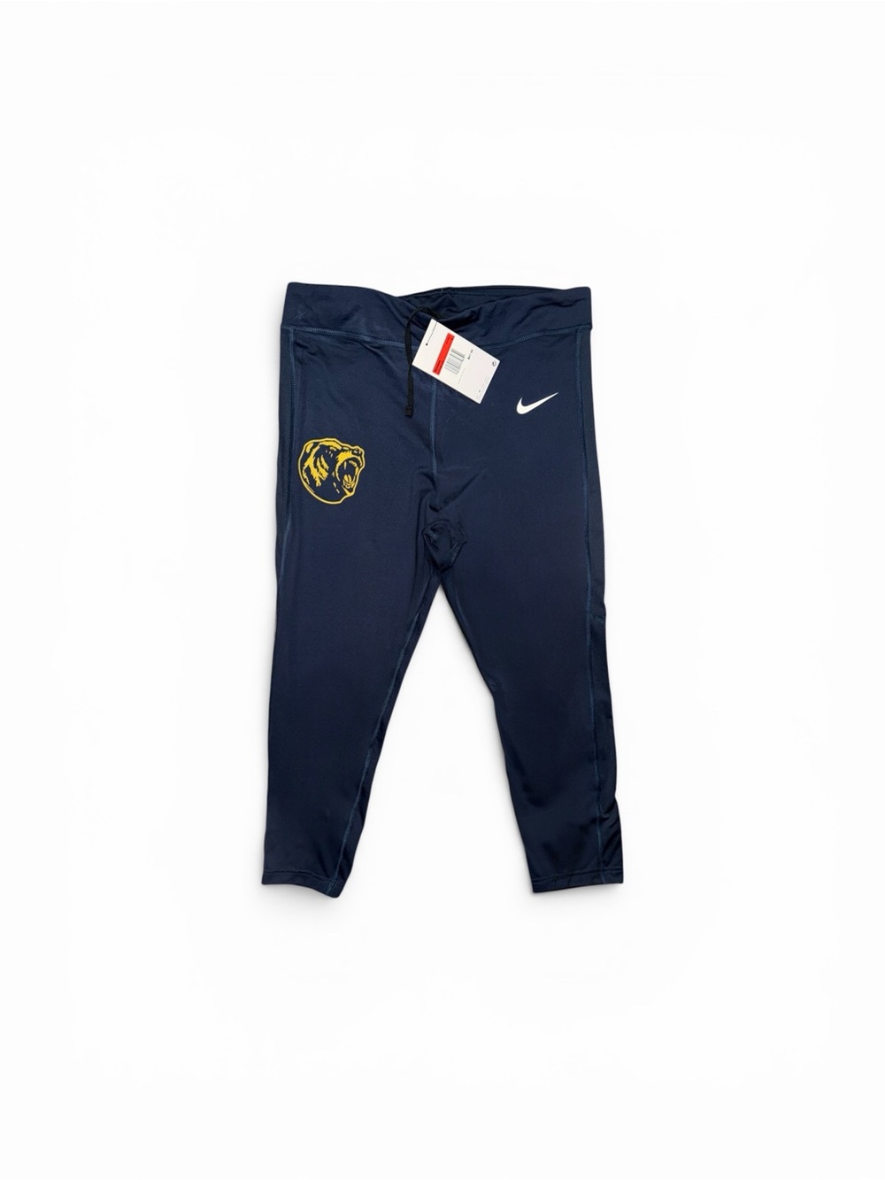 Women’s Nike Navy Athletic Leggings with Yellow cal Bear Logo